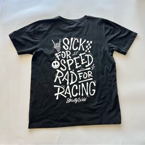 Boys Youth Large Strictly Wild Sick for Speed Rad Racing Moto Dirt Bike Shirt